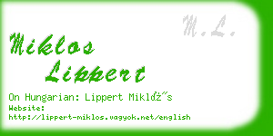 miklos lippert business card
